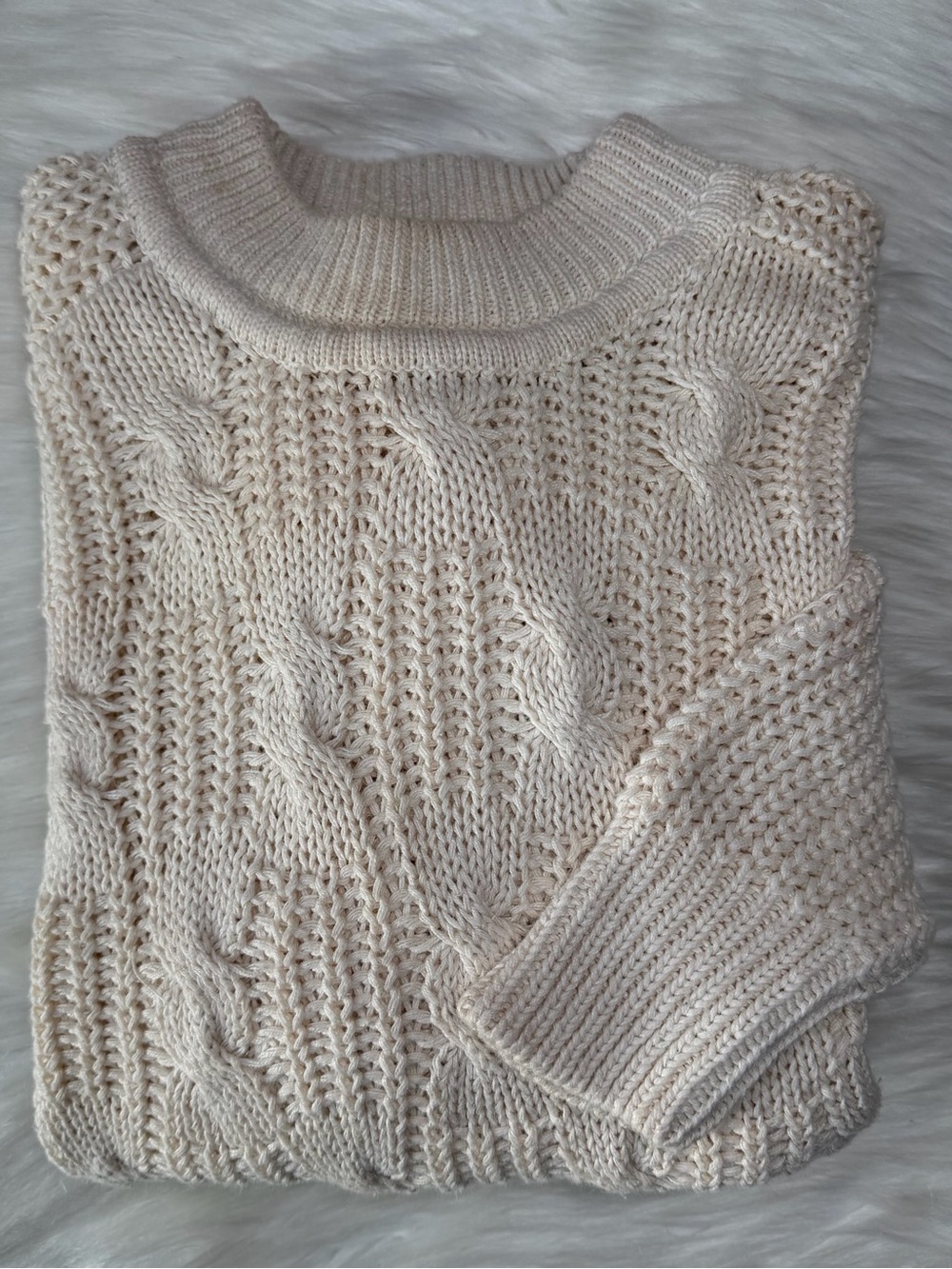 Vintage J. Riggins Cable Knit Sweater